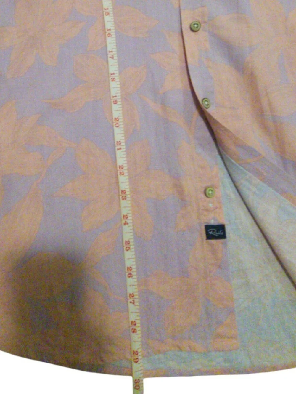 Rails Carson Men's L Floral Short Sleeve Collared Button-Up Shirt Pockets